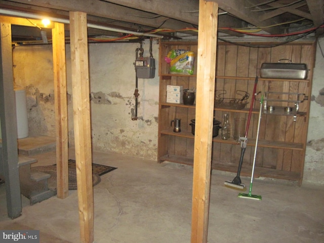 view of basement