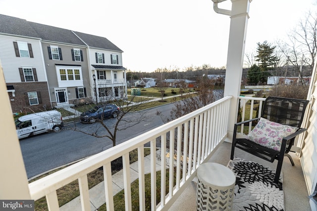 view of balcony