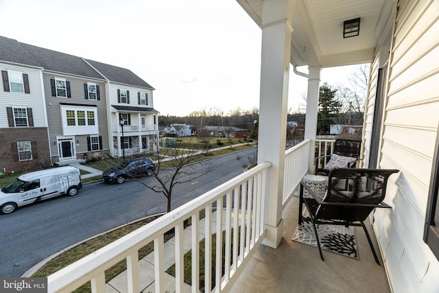 view of balcony