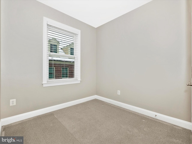 view of carpeted empty room