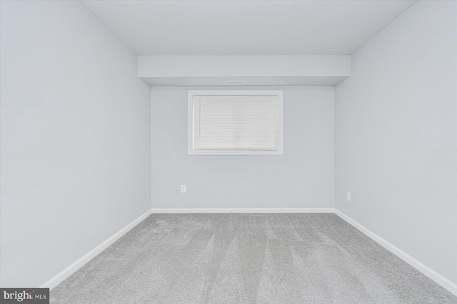 view of carpeted empty room