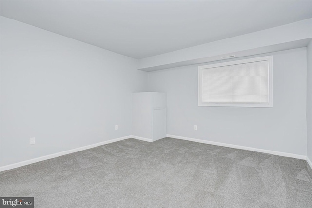 view of carpeted empty room