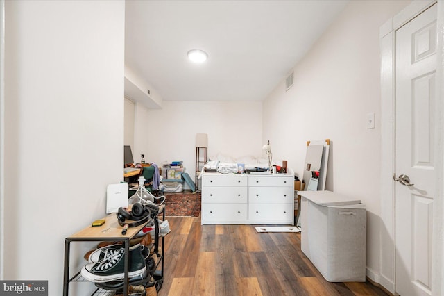 interior space featuring dark hardwood / wood-style floors