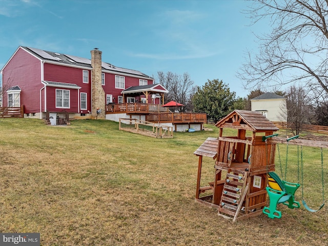 exterior space featuring a deck