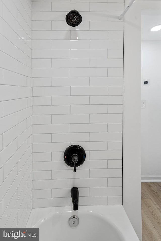 6136 Sinbad Pl, Columbia, MD 21045 - details featuring hardwood / wood-style flooring and tiled shower / bath