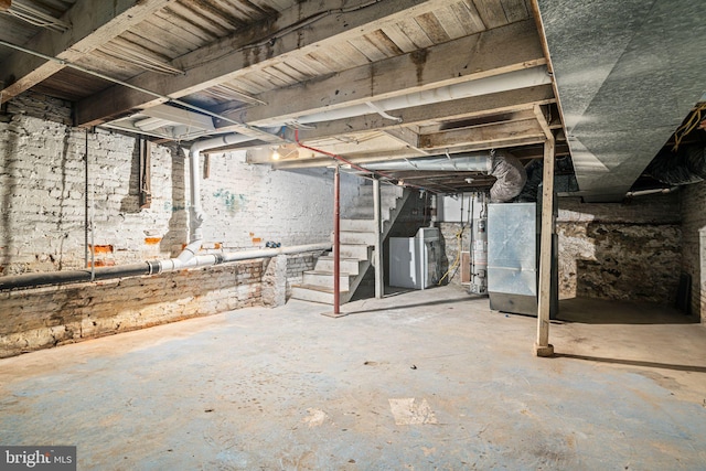 view of basement