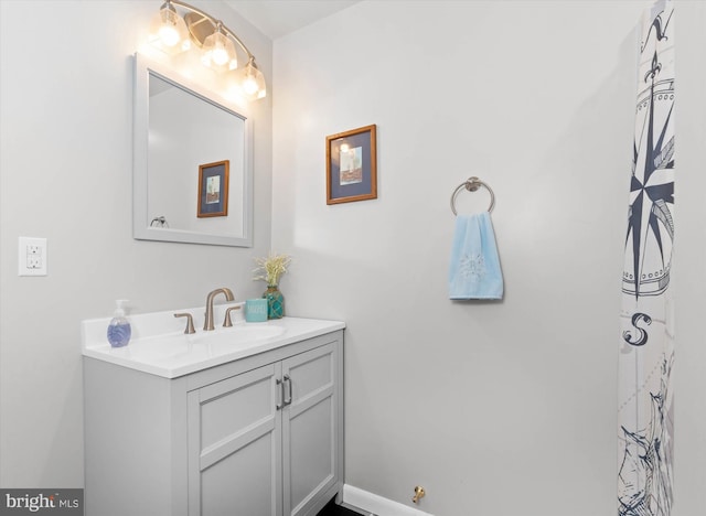 bathroom with vanity