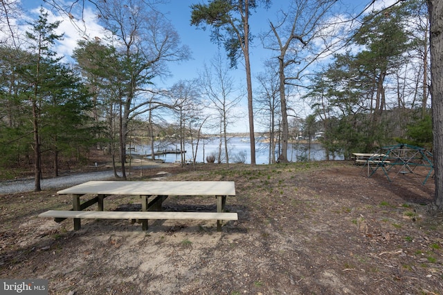 view of home's community featuring a water view