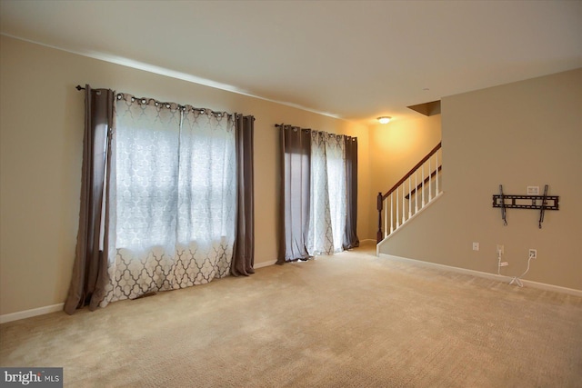 view of carpeted empty room