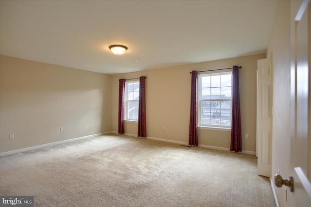 view of carpeted empty room