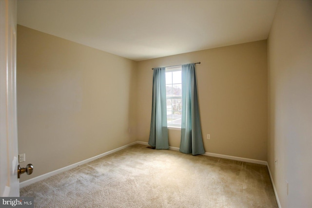 view of carpeted empty room