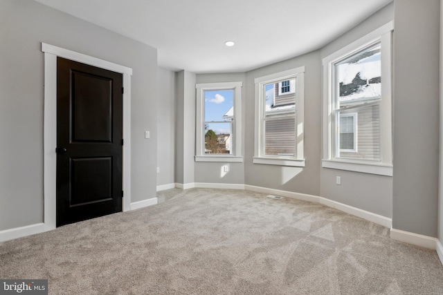 view of carpeted empty room