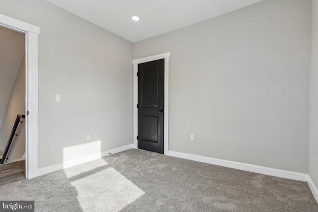 view of carpeted empty room