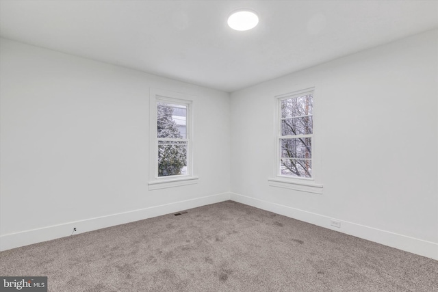 view of carpeted empty room