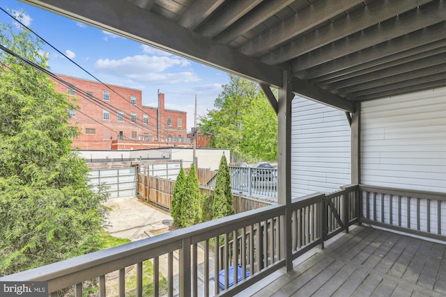 931 Farragut St NW, Washington, DC 20011 - wooden deck with fence