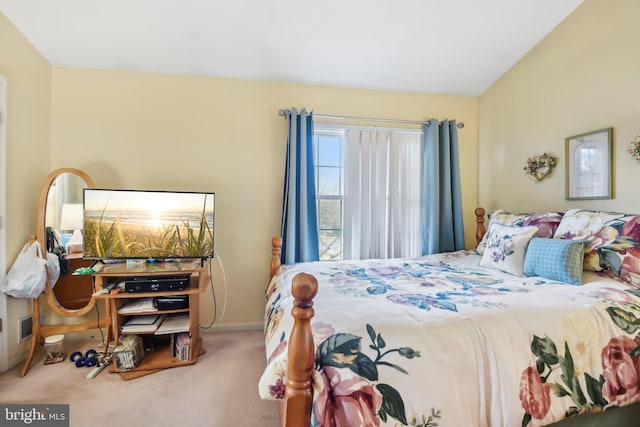 bedroom with carpet flooring