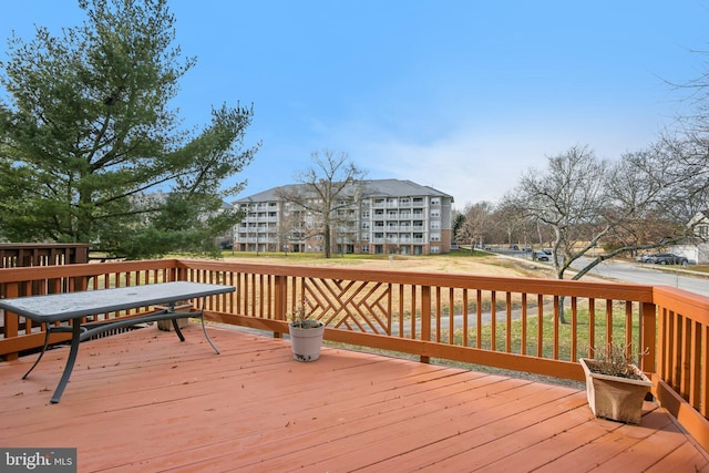 view of wooden terrace