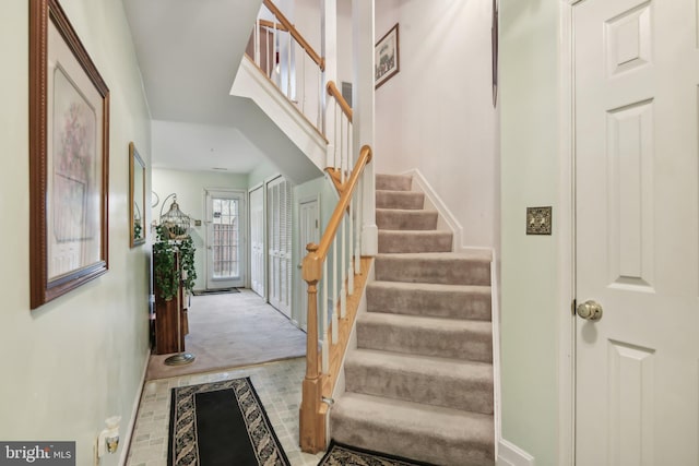 interior space with carpet floors