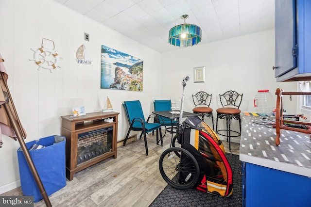 interior space featuring light hardwood / wood-style floors