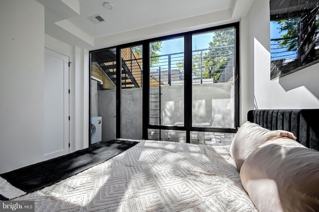 bedroom with washer / dryer