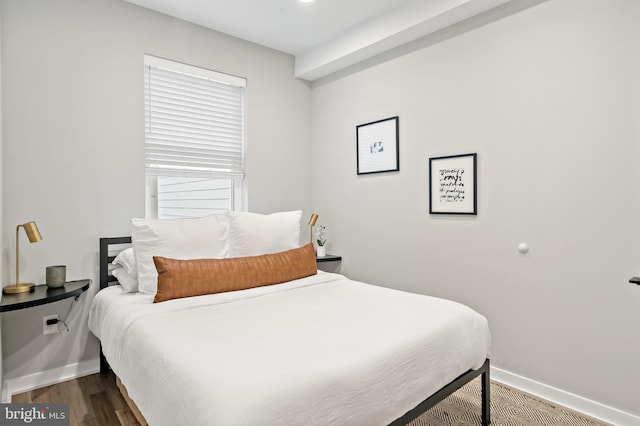 bedroom featuring hardwood / wood-style flooring