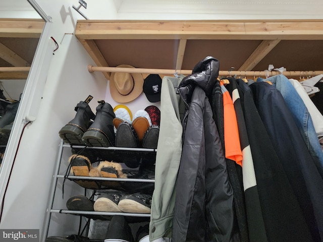 view of closet