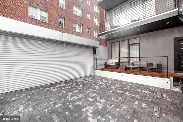 view of patio / terrace featuring a balcony