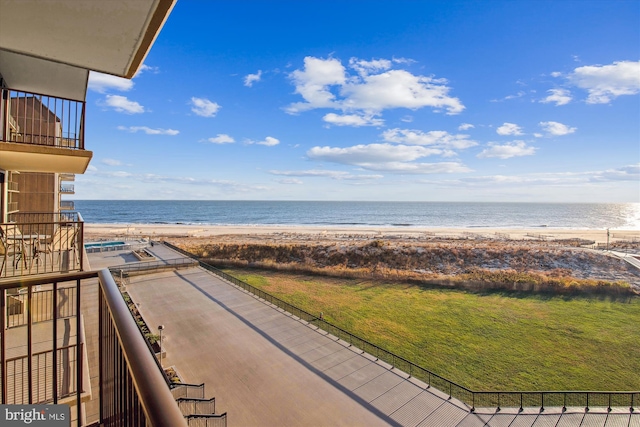 water view featuring a view of the beach