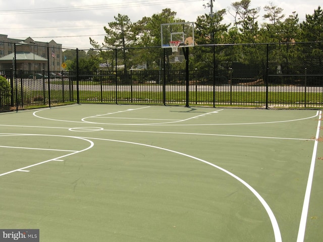 view of basketball court