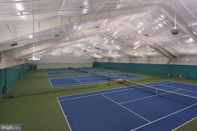 view of tennis court