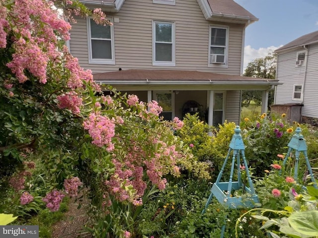 view of rear view of property