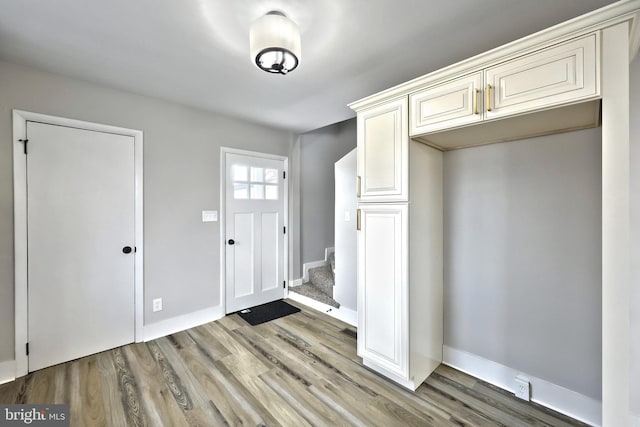 interior space featuring light hardwood / wood-style floors