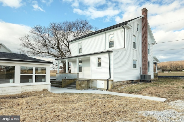 view of rear view of property