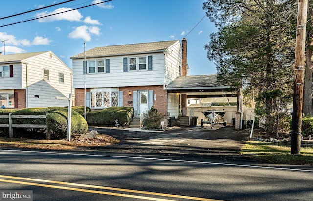 view of front of property