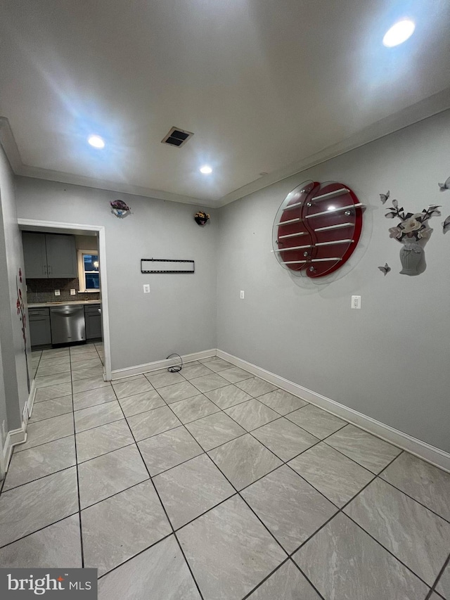 washroom with ornamental molding