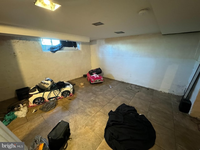 view of basement