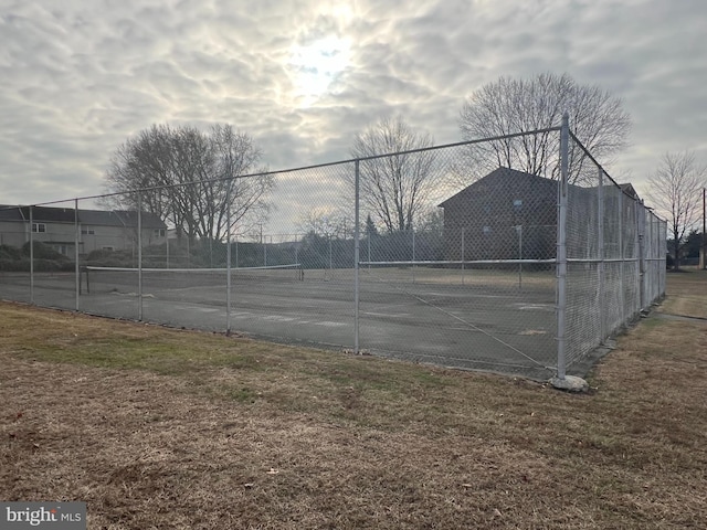 view of tennis court