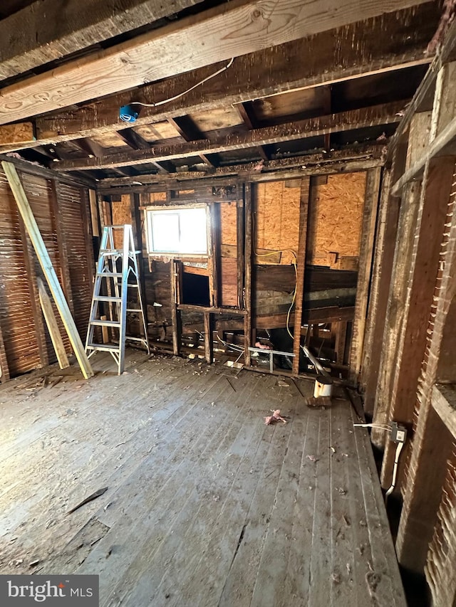 misc room featuring dark hardwood / wood-style flooring