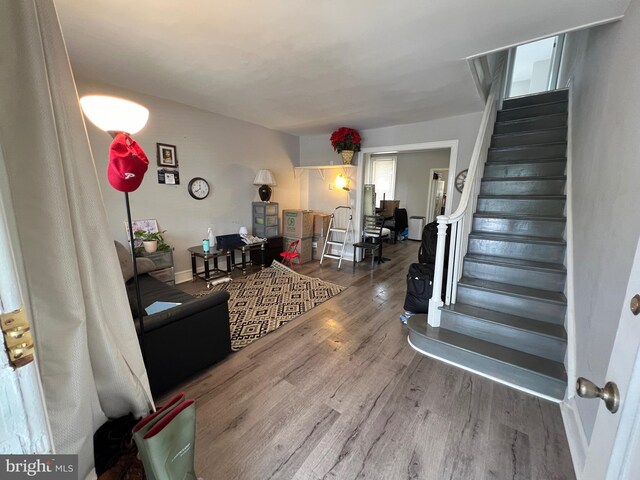 interior space featuring hardwood / wood-style flooring