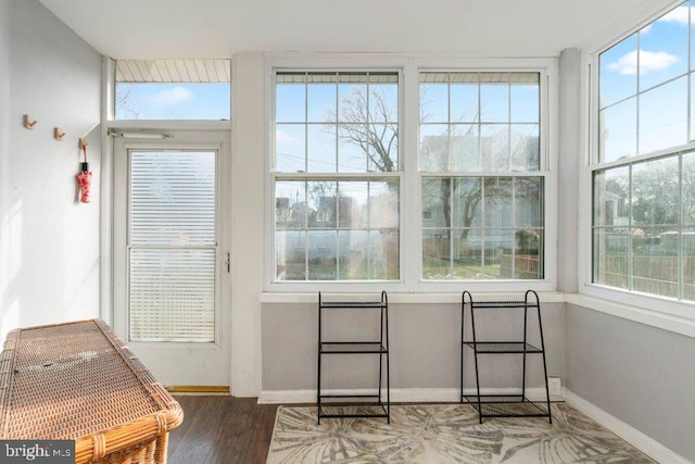 view of sunroom