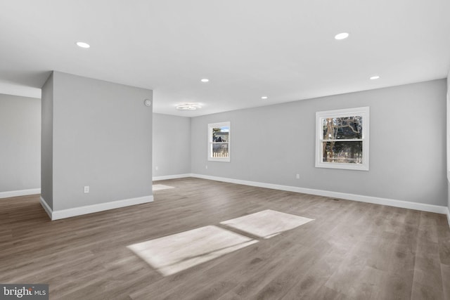 interior space with wood-type flooring