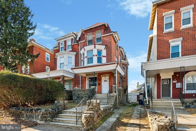 multi unit property with covered porch