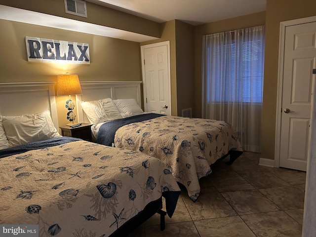 view of tiled bedroom