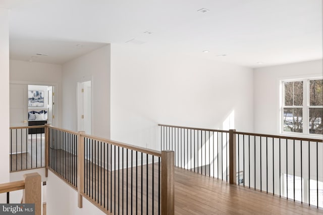 hallway featuring light hardwood / wood-style flooring