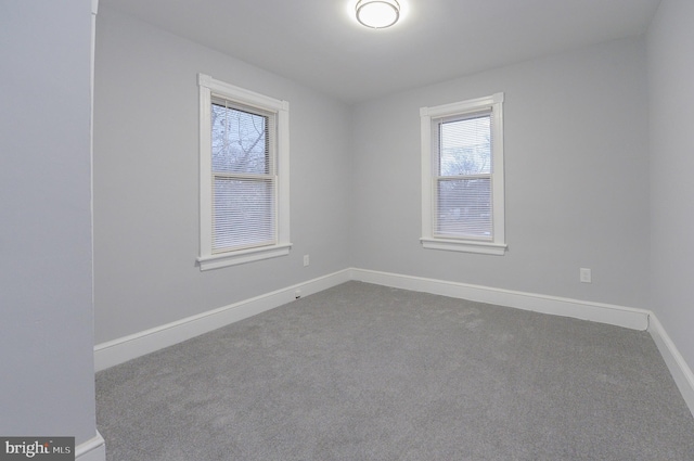 view of carpeted empty room