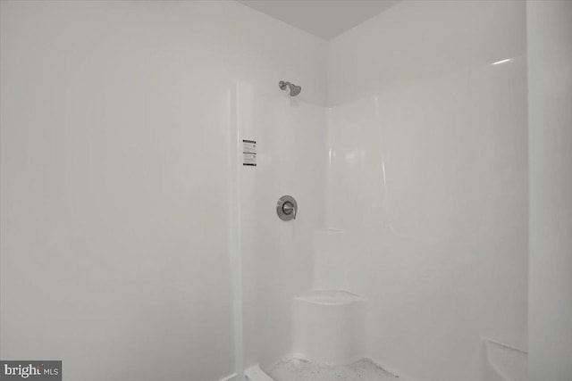 bathroom featuring walk in shower