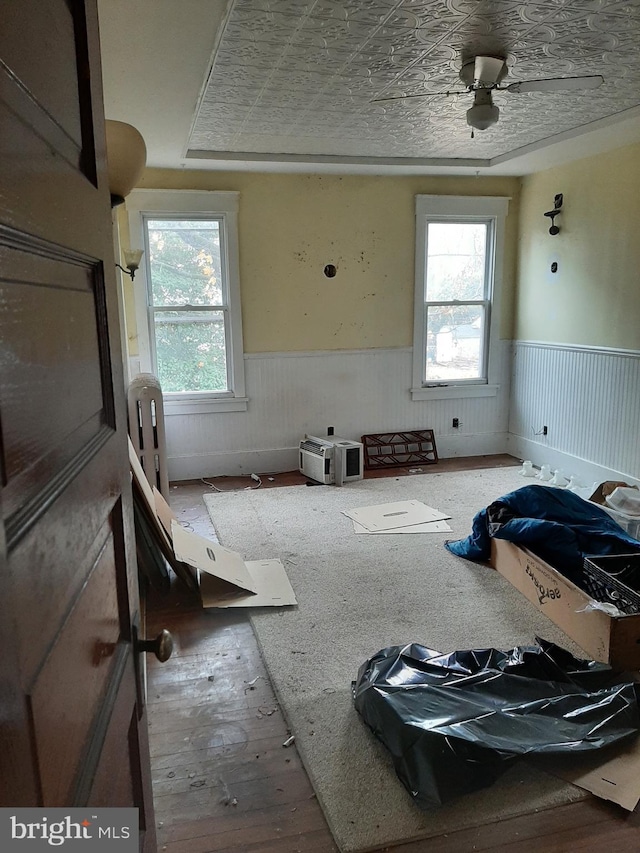 miscellaneous room with ceiling fan