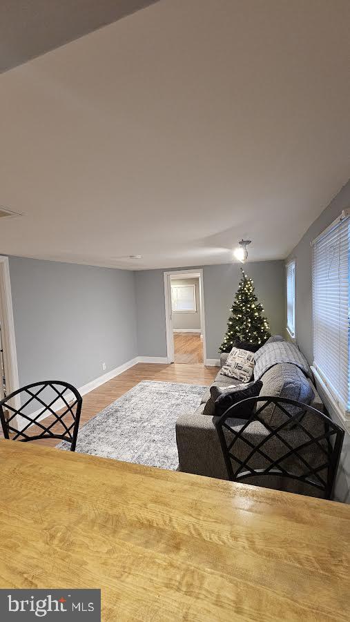 bedroom featuring hardwood / wood-style flooring