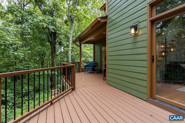 view of wooden terrace