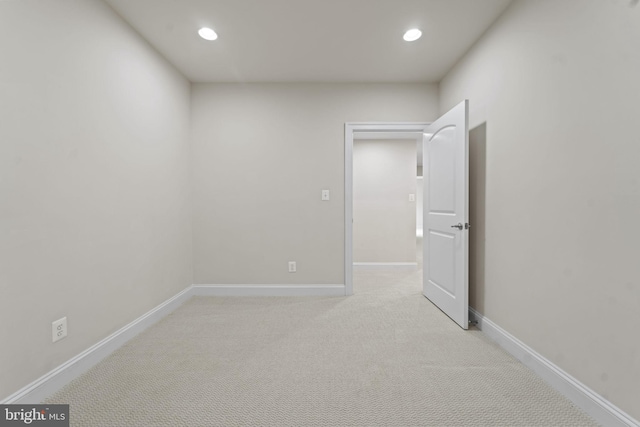 empty room with light carpet